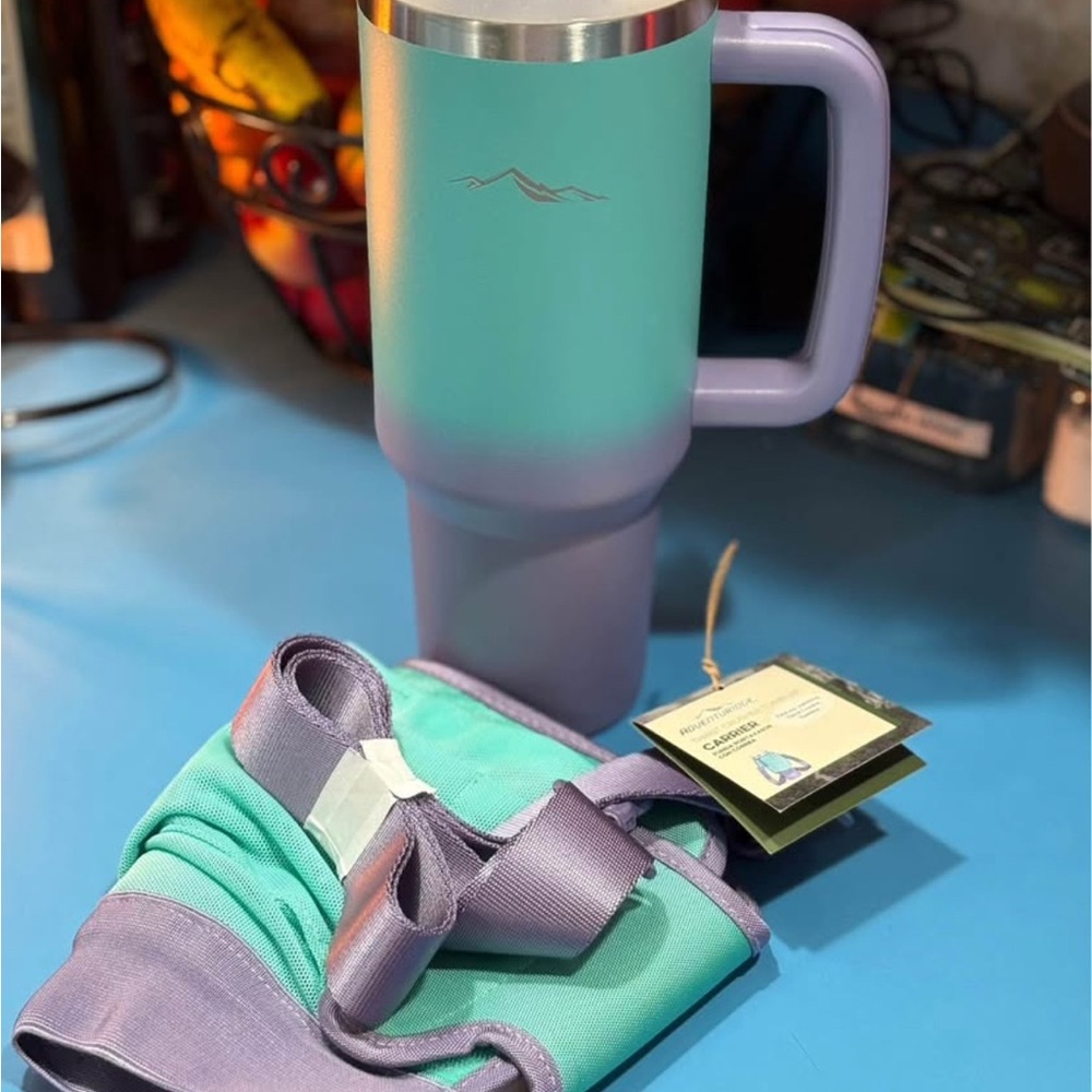 Thirst Quencher 40 oz tumbler with matching carrier
